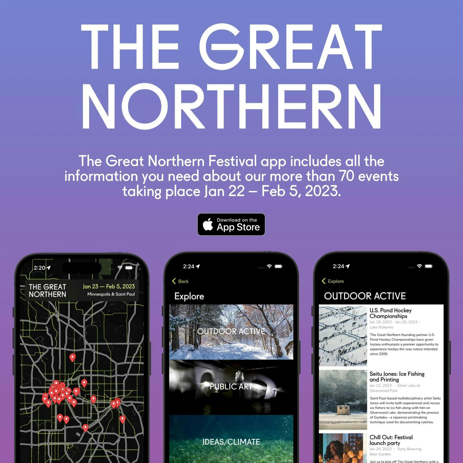 The Great Northern Festival app promotional banner