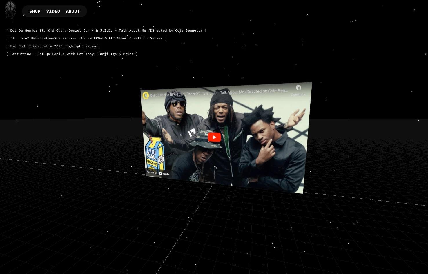 Video page of the Headbanga Muzik website